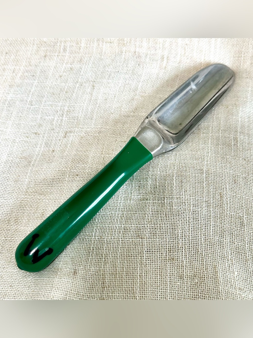 Allen Simpson Vintage Canada Green Handle Metal Garden Weeder Tool